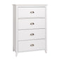 Yaletown 4-Drawer Chest in White