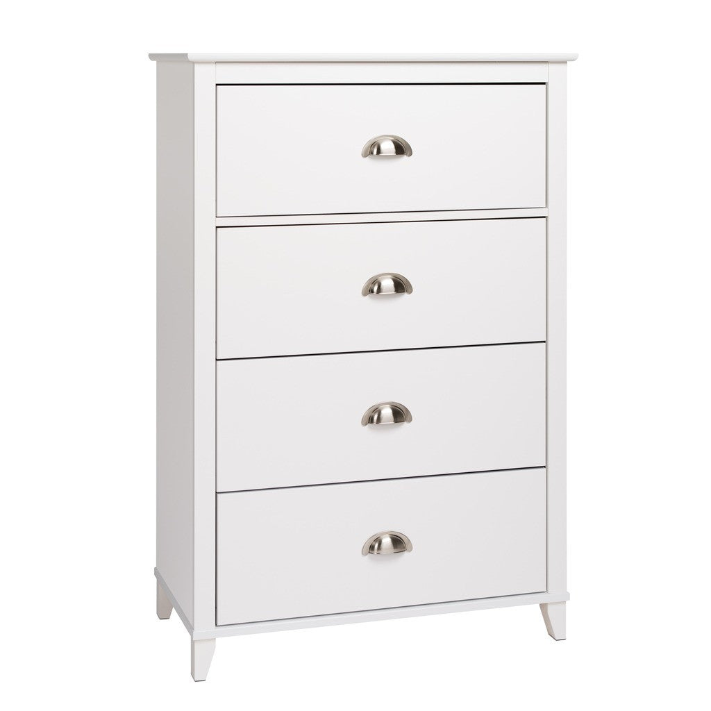 Yaletown 4-Drawer Chest in White