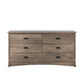 Modubox Dresser Sonoma 6-Drawer Dresser - Available in 5 Colours