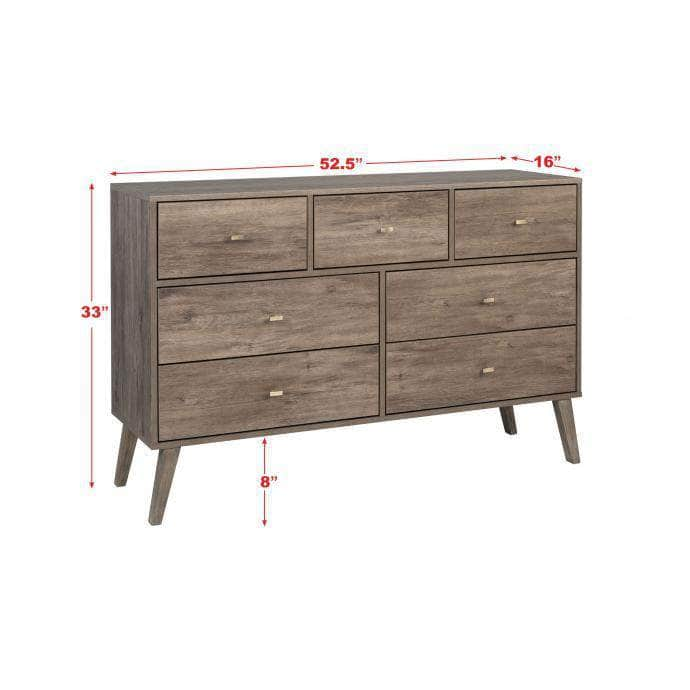 Pending - Modubox Dresser Milo 7-Drawer Dresser - Available in 3 Colours