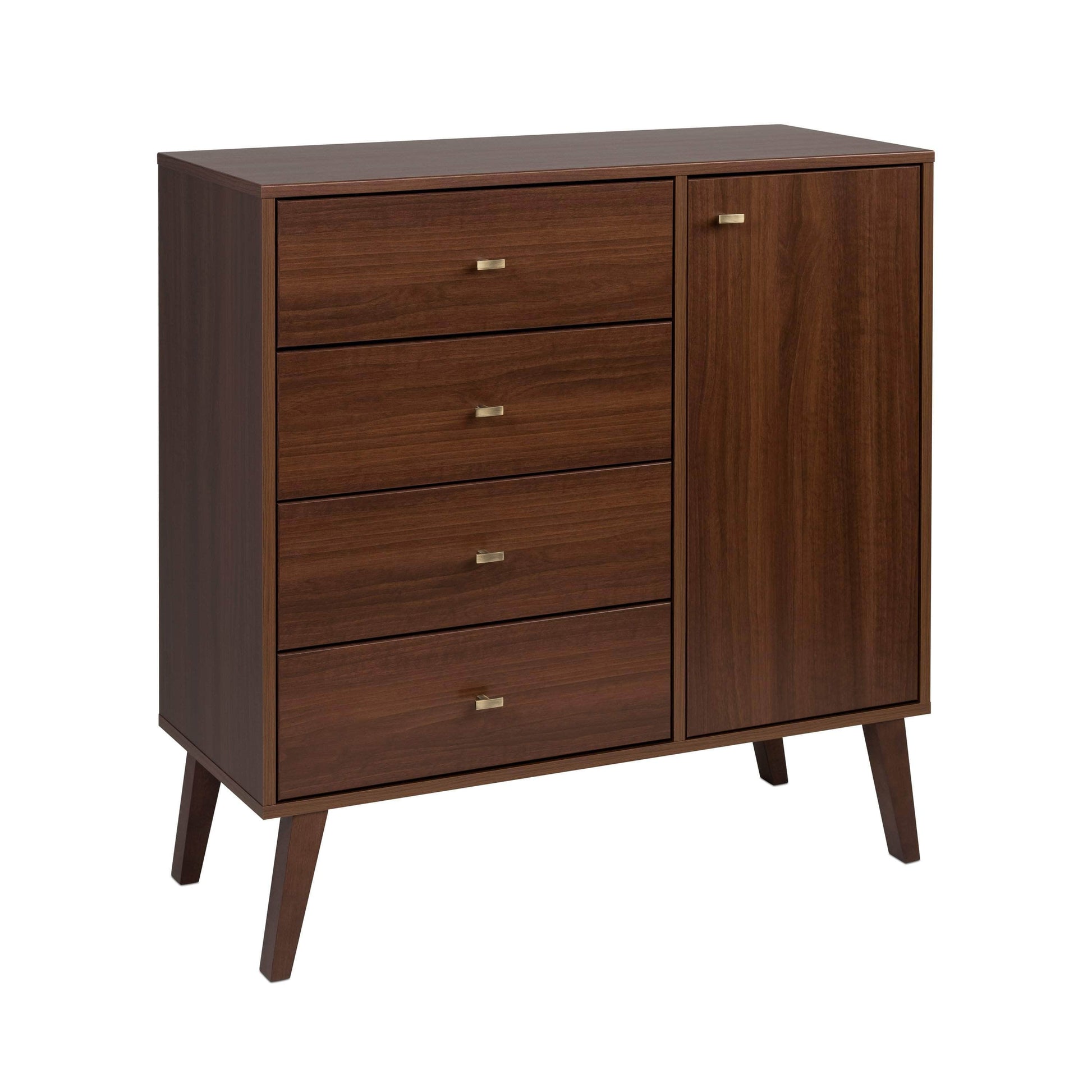 Pending - Review Drawer Chest Milo MCM 4 Drawer Chest with Door - Available in 4 Colours